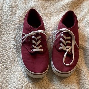 Burgundy Vans